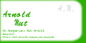 arnold mut business card